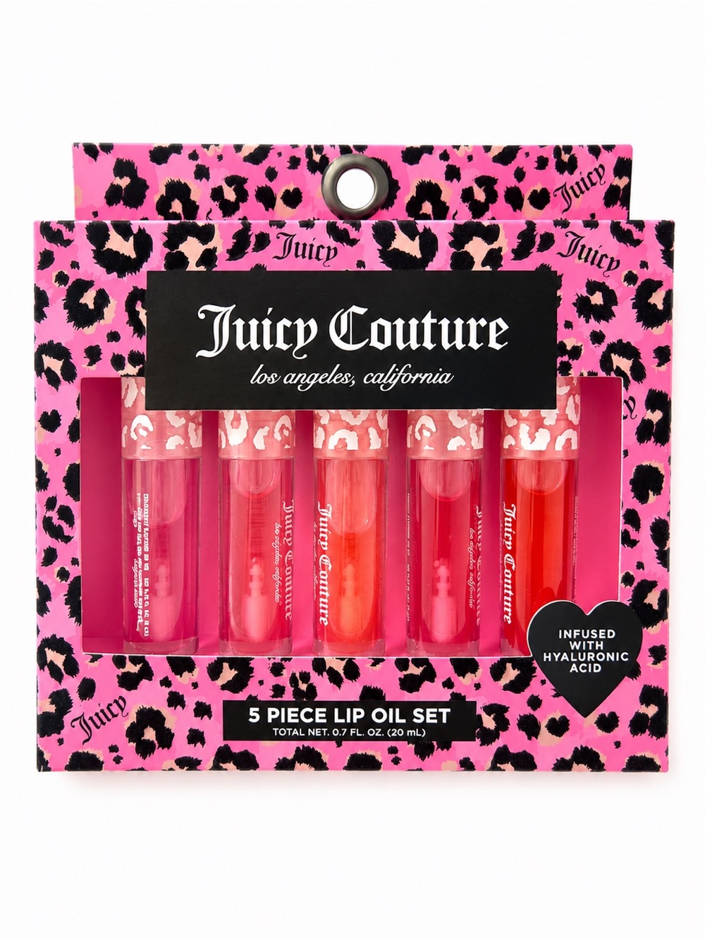 Juicy Couture Lip Oil Set - Pink, Coral & Red Shades